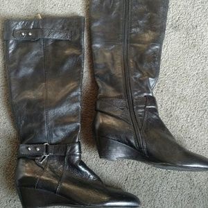 Leather boots